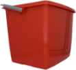 Billede af Dit spand firkantet 13 l rød