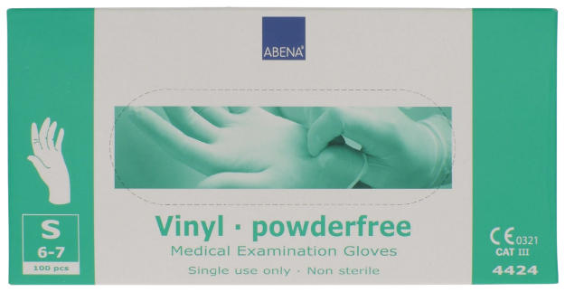 Billede af Vinyl handsker small pudderfri, 100 stk.