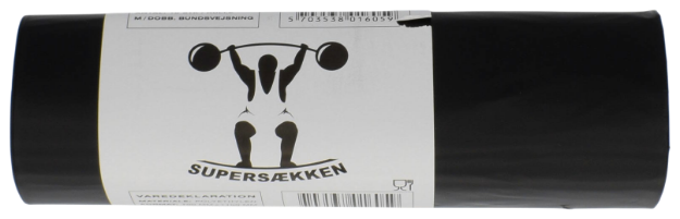 Billede af Plastsæk sorte "Supersæk"(25)