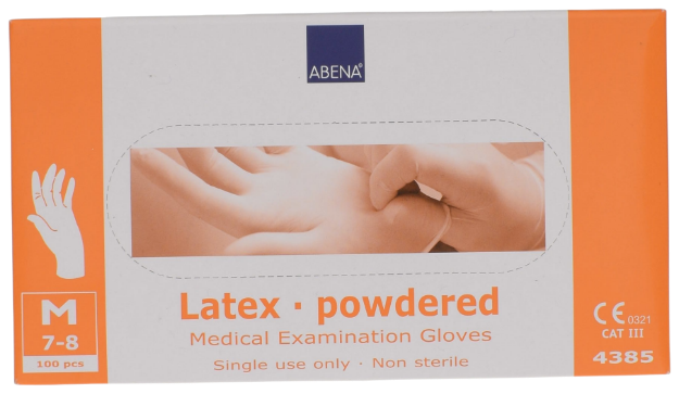 Billede af Latex handsker medium pudret