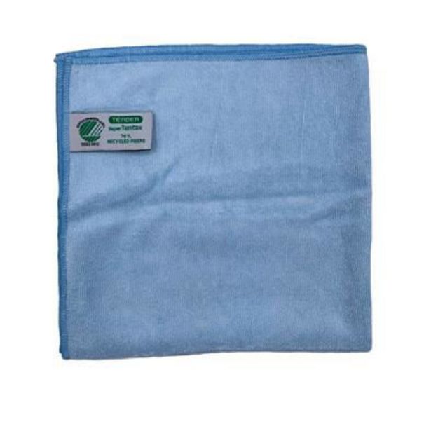 Billede af TenTax microfiber 32x32 blå 70% recycled svanemærket