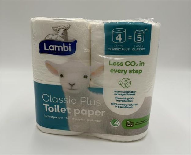 Billede af Lambi toilet 3-lags 4x9rl svanemærket
