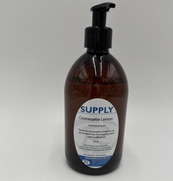 Billede af Cremesæbe 500ml. m/pumpe golden lemon